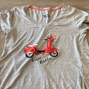 Gray Ciao Bella Tee